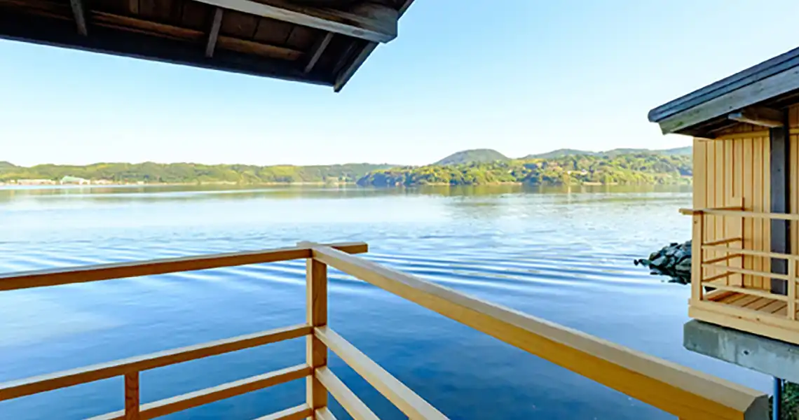 特別室 [利久] のデッキからの眺望