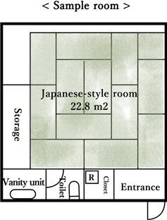 Suikintei Room layout