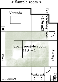 Shinshutei Room layout