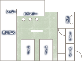 備前5 客室一例 間取り図